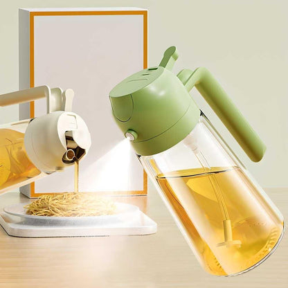 500ml Dual-Mode Oil Spray & Pour Dispenser