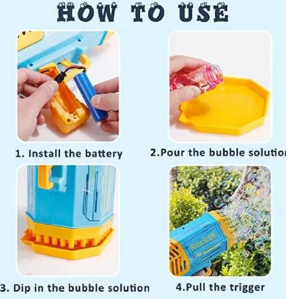 Automatic Bubble Gun for Kids