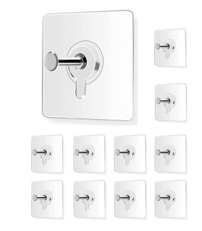 Self-Adhesive Wall Hooks (Pack of 10)